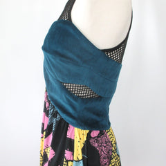 Nightmare Before Christmas Sally Fishnet Cut-Out Mini Dress S | P
