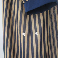 Vintage 80s Striped Pussycat Bow Tent Dress L | XL