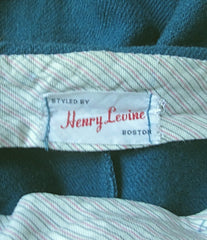 Vintage 50s 60s Teal Wool Bermuda Shorts & Matching Belt M