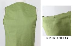 Vintage 60s Green Tapestry Velvet Hippie Vest M | L