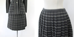 vintage 1960s Jantzen pinstripe Suit jacket & skirt set skirt