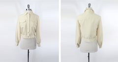 Vintage 70s Yellow Blouse & Matching Ricky Jacket M