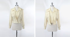 Vintage 70s Yellow Blouse & Matching Ricky Jacket M