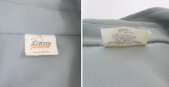 Vintage 70s Steel Blue Cropped Trucker Jacket M