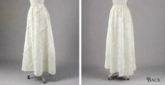 Vintage 70's Antique White Lace Bohemian Maxi Skirt • One size