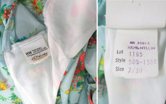Vintage 70s Ruffled Swim Summer Top |  Micro Mini Dress XS