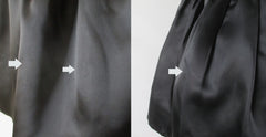 Vintage 80's 90s Strapless Black Satin & Gold Gunne Sax Party Dress XS