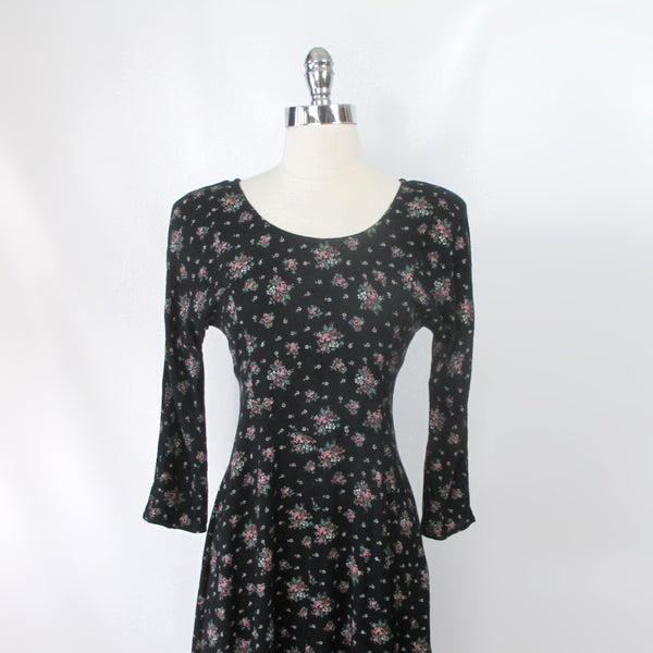 Vintage 90s Long Grunge Tea Roses Dress S – Bombshell Bettys Vintage