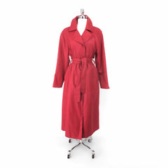 vintage London Fog trench coat red womens full front