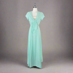 Vintage 80s Black & Blue Beaded Satin Evening Belt M / L