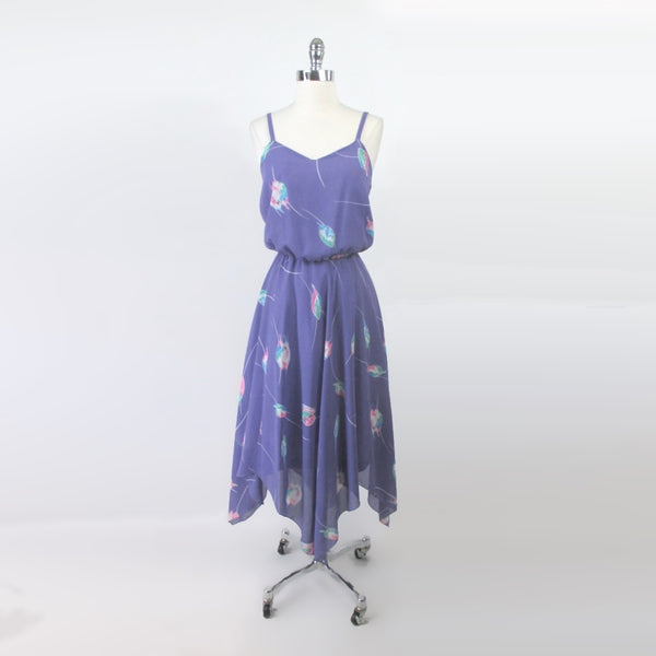 Vintage 70's Chiffon Dagger Hem Disco Dress S Bombshell Bettys Vintage Vintage 70's Chiffon Dagger Hem Disco Dress S Bombshell Bettys Vintage