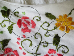 Vintage 70's White Embroidered Gypsy Halter Dress L - Bombshell Bettys Vintage