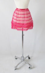 Vintage 50's / 60's Elsa Schiaparelli Red Lace Satin Trim Hostess Apron - Bombshell Bettys Vintage