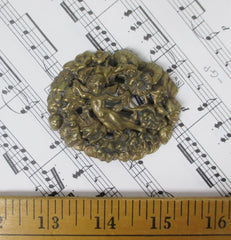 Vintage 30's Brass Cherub / Angel Brooch Pin - Bombshell Bettys Vintage
