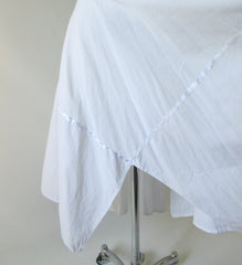 Vintage 70's White Embroidered Gypsy Halter Dress L - Bombshell Bettys Vintage