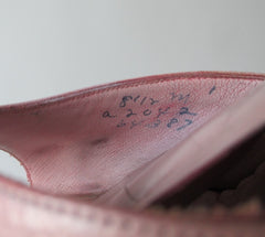 Vintage 50's Pink Textured Springolator Heels Shoes 8 / 8.5 M - Bombshell Bettys Vintage