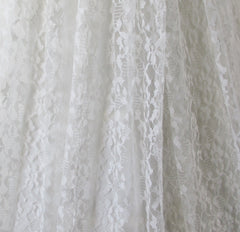 Vintage 50's White Lace Wedding Dress M - Bombshell Bettys Vintage