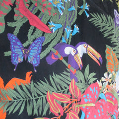 Vintage 80's Jungle Animal Print Full Skirt Day Dress L - Bombshell Bettys Vintage