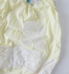 Vintage 50's Sunny Yellow White Lace Bloomer Panty 36 NWT - Bombshell Bettys Vintage