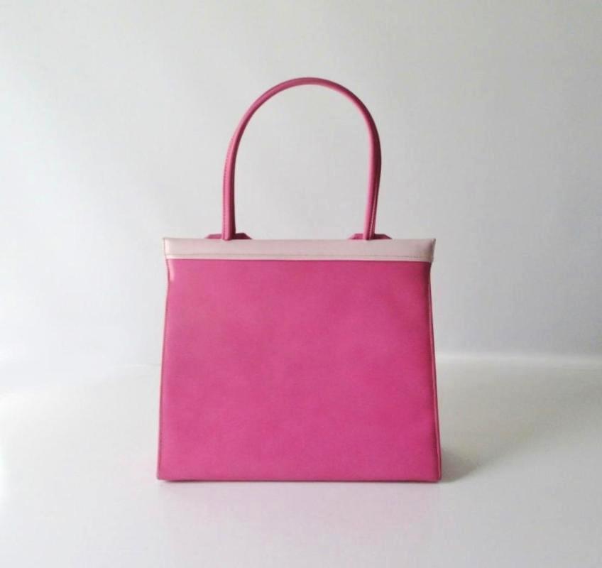 Vintage 60's 2 Tone Pink Handbag Purse - Bombshell Bettys Vintage