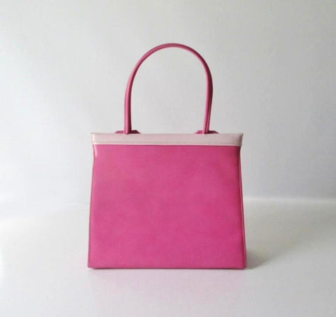Vintage 60's 2 Tone Pink Handbag Purse