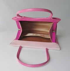 Vintage 60's 2 Tone Pink Handbag Purse - Bombshell Bettys Vintage