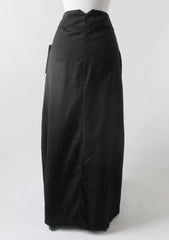 Vintage Style Scully Retro Black Western Long Pearl Snap Skirt  S - Bombshell Bettys Vintage