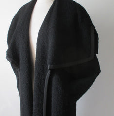 Vintage 50's Don Loper Big Shawl Collar Wool Coat M / L - Bombshell Bettys Vintage