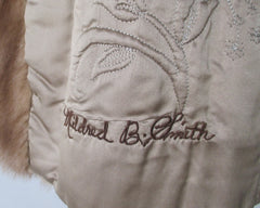 Vintage 50s Autumn Haze EMBA Short Mink Coat L - Bombshell Bettys Vintage