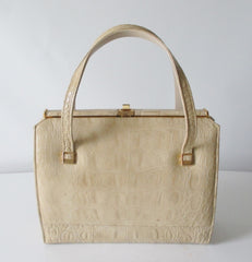 Vintage 60's Elbief Alligator Bag / Handbag - Bombshell Bettys Vintage