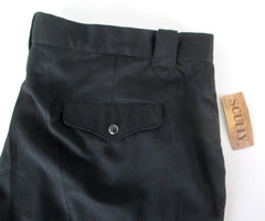 Men's Scully Black Pearl Snap Western Pants Trousers 44 - Bombshell Bettys Vintage