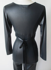 Vintage 70's Fredericks of Hollywood Liquid Satin Studded Jumpsuit Catsuit - Bombshell Bettys Vintage