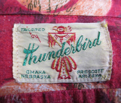Vintage 50's 60's Thunderbird Paniolo Cowboy Western Shirt L - Bombshell Bettys Vintage