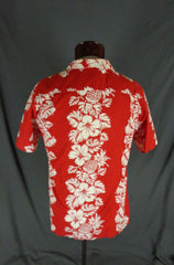 Vintage RJC Red Classic Hibiscus Print Hawaiian Shirt 47 - Bombshell Bettys Vintage