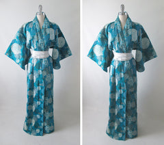 Vintage 50's 60's Hawaiian Alfred Shaheen Japanese Kimono - Bombshell Bettys Vintage
