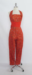 Vintage 50's 60's RARE Vintage Alfred Shaheen Jumpsuit M - Bombshell Bettys Vintage
