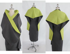 z Vintage 50's Atomic Gray Hawaiian Surfriders Sarong Dress Shawl Wrap M - Bombshell Bettys Vintage