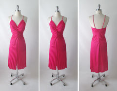 • Vintage Fredericks Of Hollywood Travilla Inspired Marilyn Style Evening Dress Gown M - Bombshell Bettys Vintage
