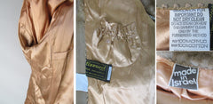 • Vintage 70's Tissavel Faux Fur Mink Suede Princess Coat Jacket L - Bombshell Bettys Vintage