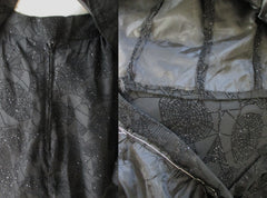 Spider Witch Dress Sheer Web Bell Sleeve Ball Gown Costume L - Bombshell Bettys Vintage