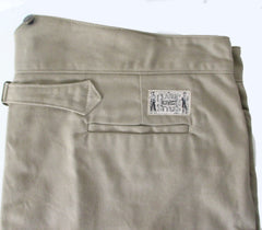 Men's Classic Old West Buckle Back Tan Trousers Pants 48 - Bombshell Bettys Vintage