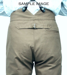 Men's Classic Old West Buckle Back Tan Trousers Pants 48 - Bombshell Bettys Vintage