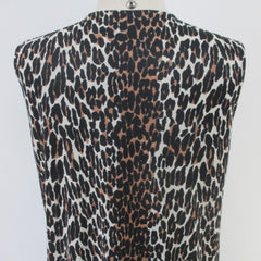 Vintage 60s Evening Leopard Lounging Duster / Robe