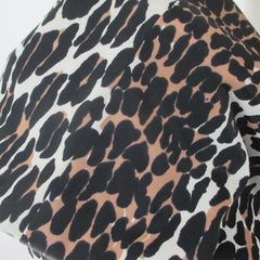 Vintage 60s Evening Leopard Lounging Duster / Robe