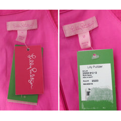 Lilly Pulitzer Magenta & Gold Ashlyn Shift Dress 12 L • NWT