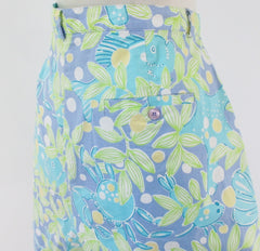 Sweet Blue Crabby Lilly Pulitzer Bermuda Shorts 14 L