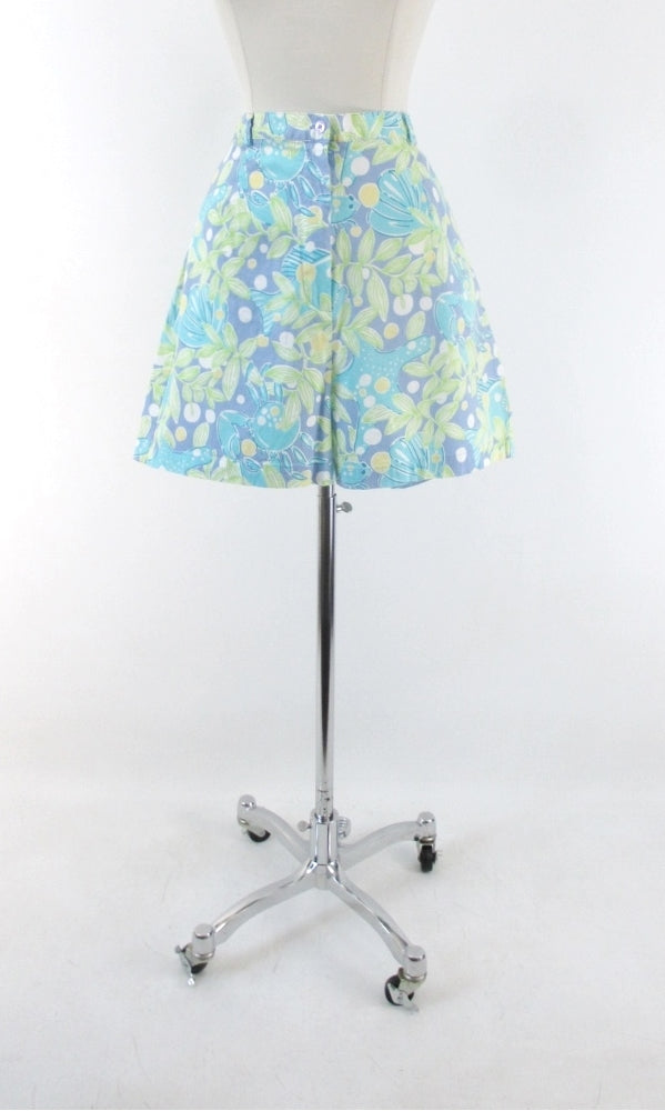 Sweet Blue Crabby Lilly Pulitzer Bermuda Shorts 14 L