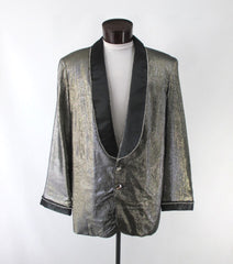 Men's Gold Lame Special Occasion Jacket M 46