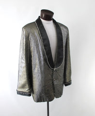 Men's Gold Lame Special Occasion Jacket M 46