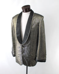 Men's Gold Lame Special Occasion Jacket M 46